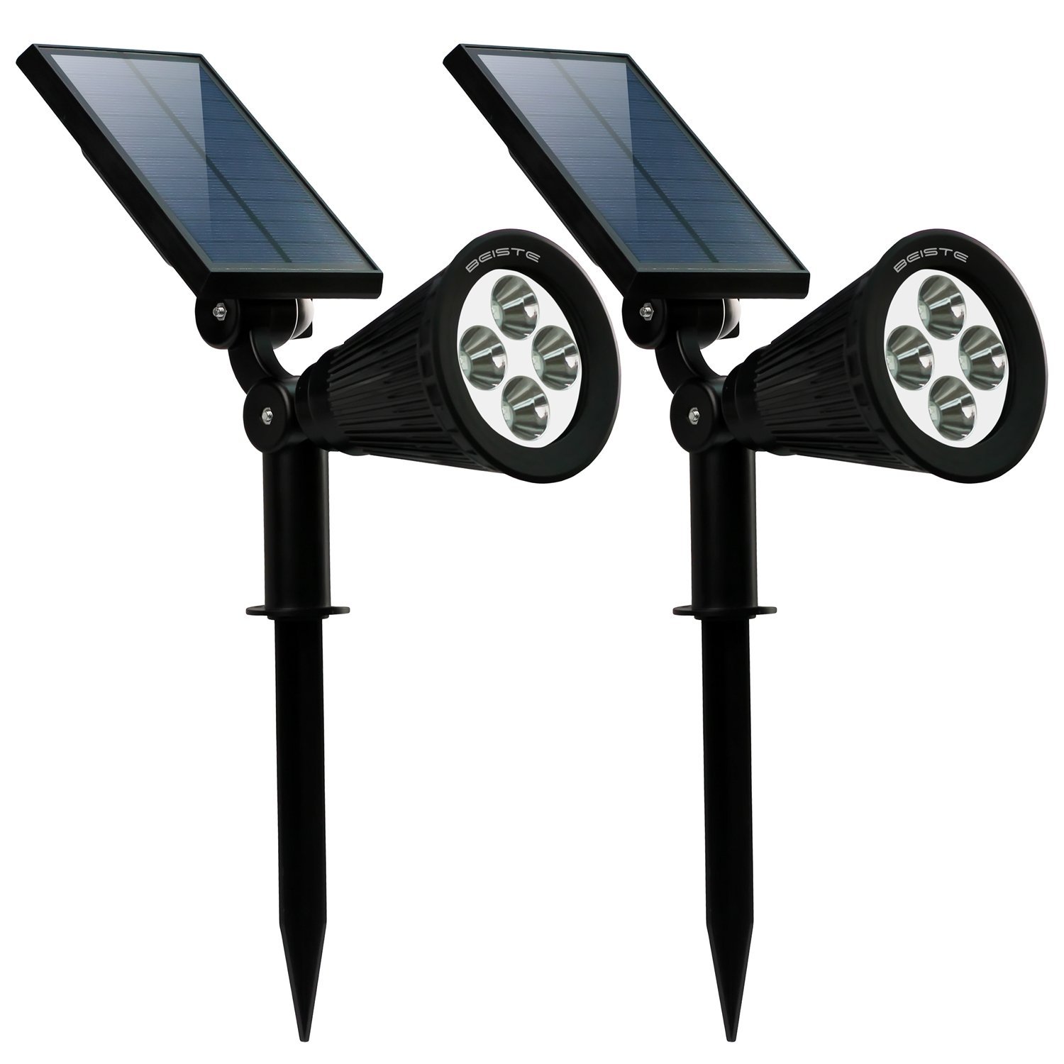 RGB 4 LED Solar Spot Lawn Lamp For Garden Lighting