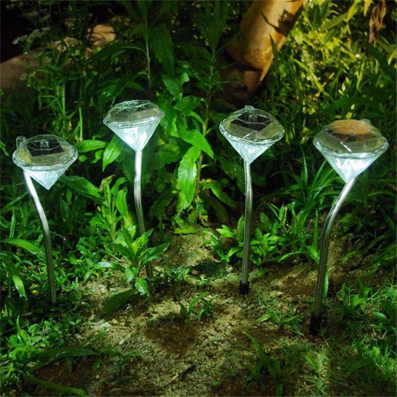 1LED Diamond LED Solar Lawn Light For Garden Decoration