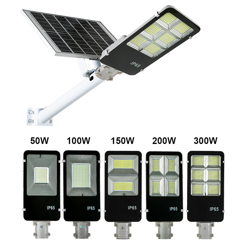 Aluminum Alloy glass solar led street light 10w 20w 30w 40w 50w 100w 200w 300w