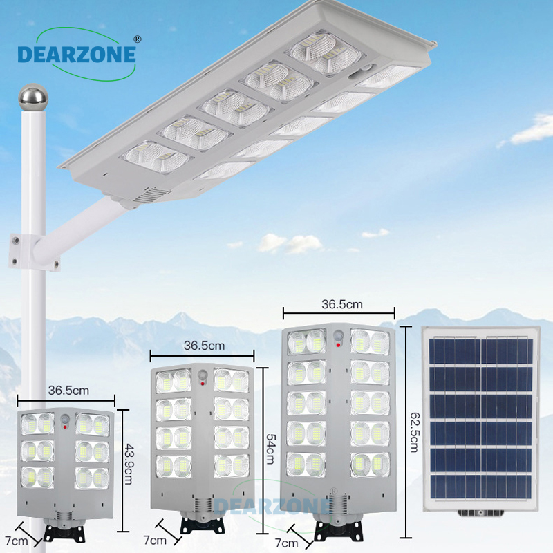 Dearzone Solar Powered Manufacturer Price Waterproof Ip67 600w 800w 1000w Outdoor LED Solar Street Light